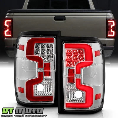 Juego de luces traseras de tubo LED cromadas izquierda+derecha para Ford Ranger 2001-2011 Foto 1 de 4