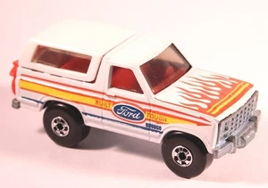 Hotwheels 1987 Bronco 4-Wheeler White Rare HONG KONG Blackwalls ~ NICE! - Picture 1 of 6