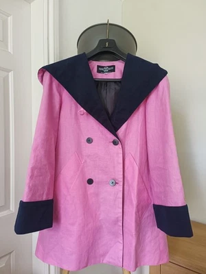 Winnie Magee Irish Linen Mac Trench Coat Rain Coat UK 8-10 Designer Capsule Luxe - Image 1 of 4