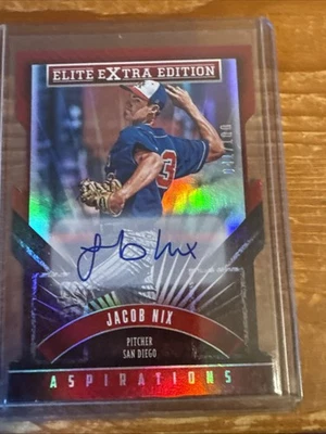 jacob nix 2015 panini elite extra edition auto #87 Aspirations 041/100 - Image 1 of 2