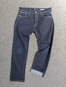Replay Grover MA972 Straight Jeans Heavy Denim W33 Dark Wash Blue Button Fly - Picture 1 of 12