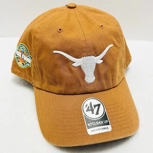 '47 Brand Texas Longhorns Women's Final Four Clean Up Adjustable Hat Cap Orange - Picture 1 of 6