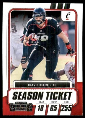 2021 Panini Contenders Draft Picks Game Ticket Red Travis Kelce Cincinnati - Image 1 of 2