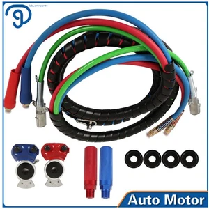 Juego de envolturas 3 en 1 conjuntos de manguera de línea de aire 15 pies para remolque semirremolque tractor - Imagen 1 de 10