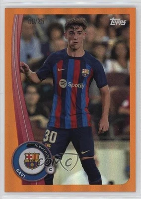 2022-23 Topps FC Barcelona Fan Set Orange /25 Gavi #BA-8 - Image 1 of 2