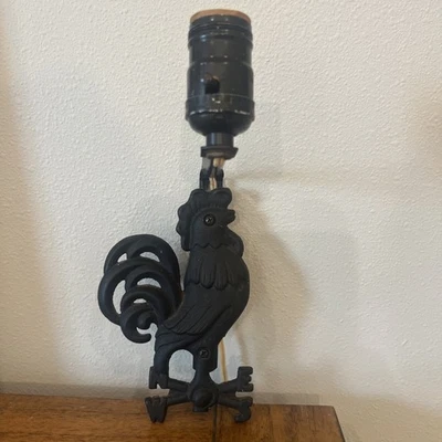 Iron Rooster Wall Sconce - Image 1 of 4