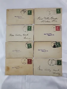 George Washington - Benjamin Franklin 1 und 2 Cent Briefmarken 1913 bis 17 auf 8 Hüllen - Bild 1 von 11