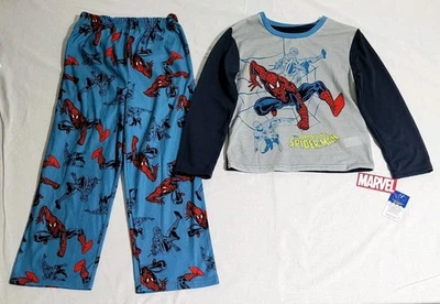 Marvel The Amazing Spider-Man Sleepwear Spiderman Pajama Set Kids Boys Size 8 - Image 1 of 4