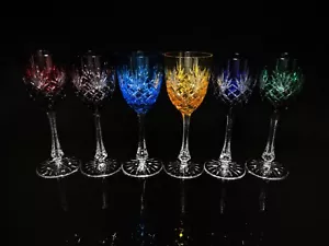 Copas de vino altas de color cristal Faberge Odessa sin estuche - Imagen 1 de 5