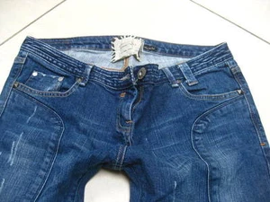 RIVER ISLAND BOYFRIEND JEANS 14 boyfit tapered reg zips distressed zebra RRP£45 - Picture 1 of 7