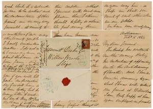 IRELAND 1844 LETTER REV STOPFORD to JEMMETT DUKE SLIGO QV 1d RED NJ NAVAN MX - Picture 1 of 8