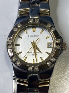 Armitron Now 75/3427S Two Tone Quartz Analog Women's Watch Sz. 6" New Battery - Picture 1 of 8