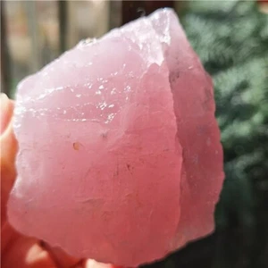 331g Natural Raw Pink Rose Quartz Crystal Stone specimens -heart Chakra  i817 - Picture 1 of 13