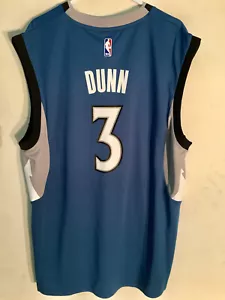 Adidas NBA Jersey Minnesota Timberwolves Kris Dunn Blue sz M - Picture 1 of 2