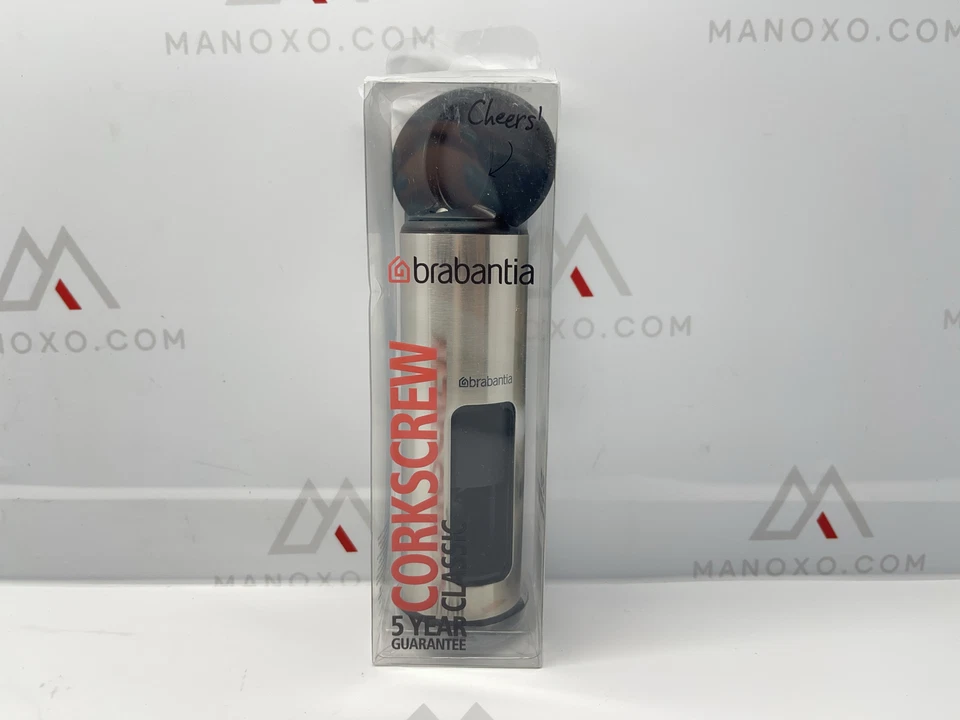 Brabantia Classic Sacacorchos Abridor de Botellas - Acero Mate, 369360, Mediu Foto 1 de 2
