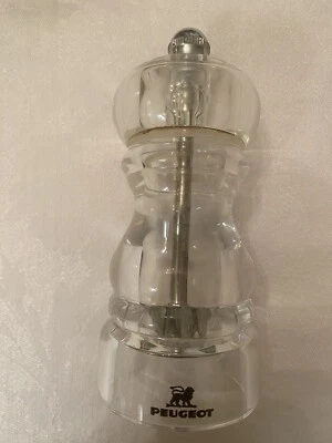 Moinho de sal Peugeot Nancy acrílico, 5 polegadas, transparente - Imagem 1 de 4