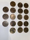 Victorian Bun Penny Coins In Good Condition X 18