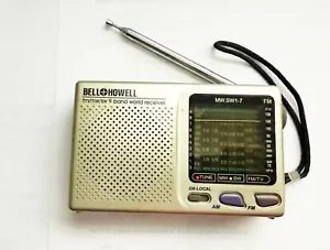 BELL & HOWELL SHORTWAVE RADIO AM/FM MW SW 9 BAND WORLD RECEIVER MW.SW1-7 TESTED - Picture 1 of 2