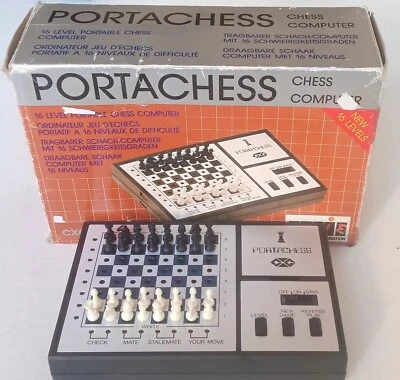 Jeu d'Échecs Électroniques Portatif Portachess CXG-202 Testé Chess Computer  - Photo 1/4