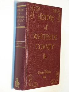 History Whiteside Co Illinois IL 1877 reprint genealogy Morrison Sterling - Bild 1 von 5