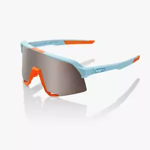 100% S3 Soft Tact Two Tone Sunglasses, Silver Mirror Lens - Picture 1 of 3