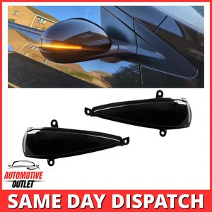 2x WING MIRROR LED INDICATOR LIGHT GLOSS BLACK FOR HONDA CIVIC MK8 TYPE R 05-11 - Picture 1 of 9