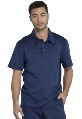 Camisa polo Scrub Cherokee Workwear Revolution para hombre WW615 NAVEGACIÓN azul marino envío gratuito Foto 1 de 4