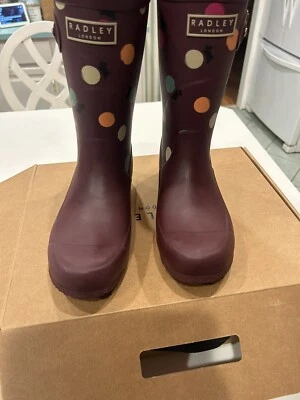 Botas de chuva Radley London femininas ALBA bolinhas médias Wellington - Imagem 1 de 4
