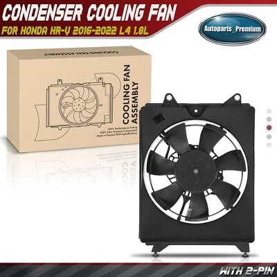 Ventilador condensador de aire acondicionado derecho con conjunto de cubierta para Honda HR-V 2016-2022 1,8 L Foto 1 de 4