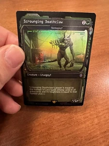 Magic The Gathering Mtg Card Scrounging Deathclaw Full Art Foil Fallout - Picture 1 of 6