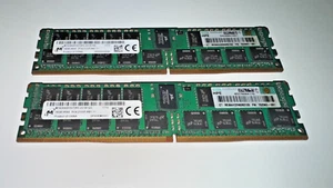 32GB Kit (2x 16GB) HPE Server RAM | PC4-2133P-R | DDR4 RDIMM | 752369-081 - Bild 1 von 2