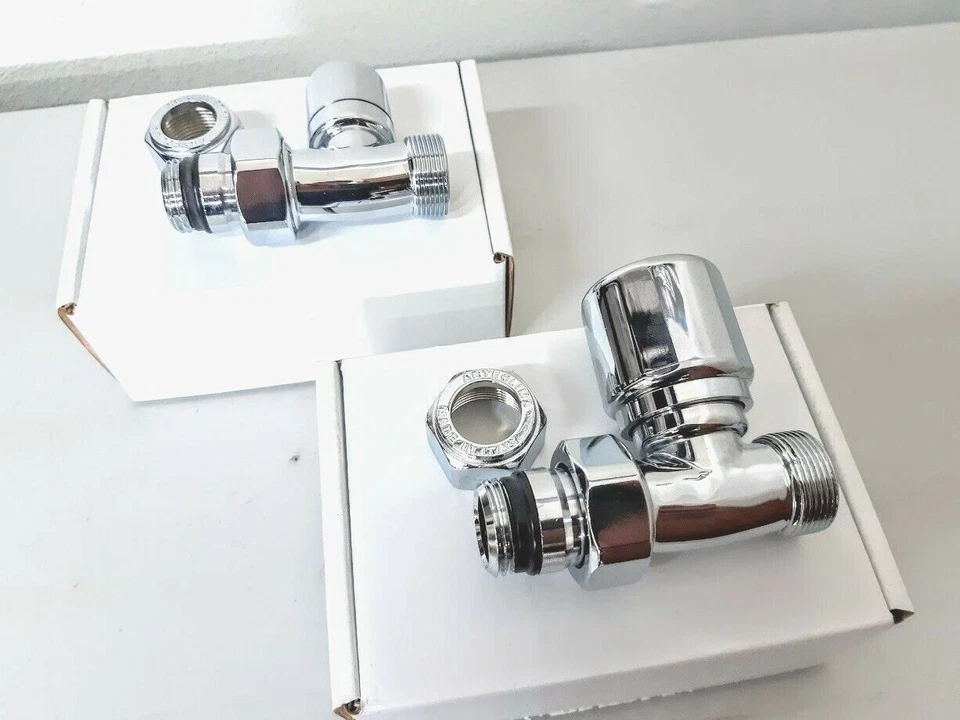 VALVOLA E DETENTORE DRITTA CROMATA 1/2" RAME MULTISTRATO ARTECLIMA - Immagine 1 di 1