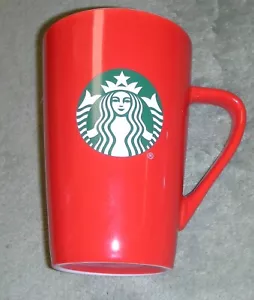 2020 STARBUCKS Red w/ Green Label ~ Tall 12 oz COFFEE MUG ~ MINT - Picture 1 of 5
