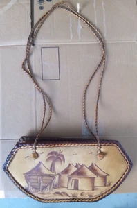 Autentica borsa a mano in pelle ectched RARA da trovare! - Foto 1 di 5