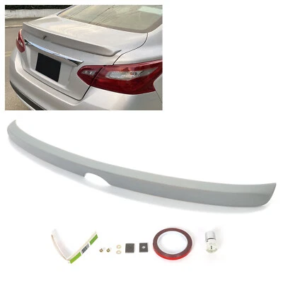 For 2016-2018 Nissan Altima Sedan Primer ABS Rear Trunk Spoiler Wing Plastic Foto 1 de 4
