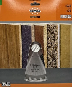 Hawera Kreissägeblatt 230 x 30 x 2,8 mm  36 Z SUPERTEC Optiline Wood - Bild 1 von 1