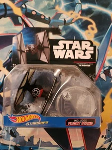 Star Wars First Order Special Forces Tie Fighter Ship + Stand- Hot Wheels - New - Picture 1 of 2