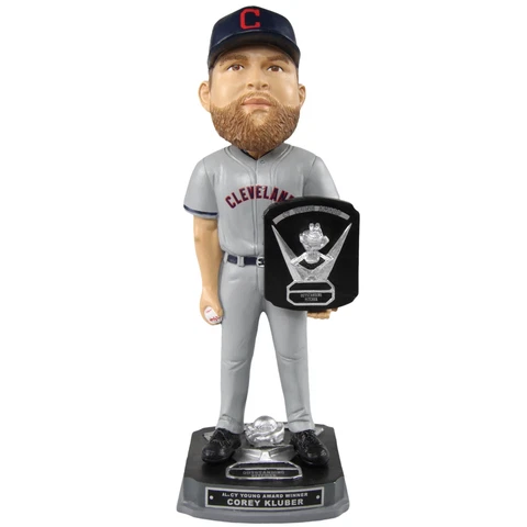 Corey Kluber Cleveland Indians 2017 Corey Kluber AL Cy Young Bobblehead Cover