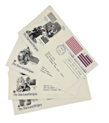The Stars & Stripes Stamps / FDC First Day Issue Envelopes / Lot of 4 - Image 1 of 4