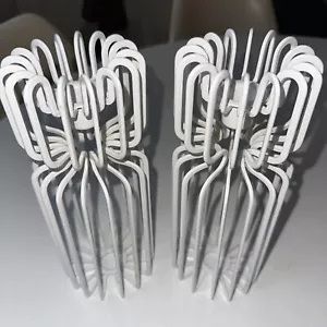 EHLEN JOHANSSON White Metal Wire Candle holders Scandinavian IKEA Vintage MCM - Picture 1 of 7