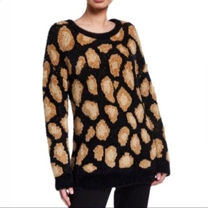 Neu mit Etikett Michael Kors Jacquard-Pullover Gepard Punkte L - Bild 1 von 6