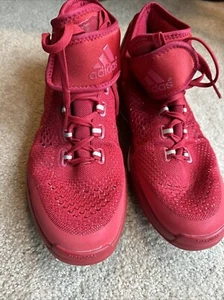 Adidas High Top Red Indiana Players Techfit Size 15 Distributed - Picture 1 of 5