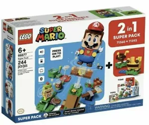 2 in 1 LEGO Super Mario Starter Expansion Set Super Pack Adventures 71360- 71393 - Picture 1 of 4