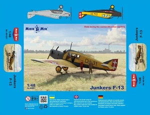 1/48 Junkers F-13 New Mikromir Multimedia Kit - Picture 1 of 1