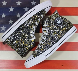 Converse Chuck Taylor ALL-STAR HI Splatter di vernice nero/giallo/bianco [A00468F] - Foto 1 di 12