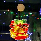 Lighted Christmas Window Decorations Ornaments Holiday Hanging Bell Led Xmas New
