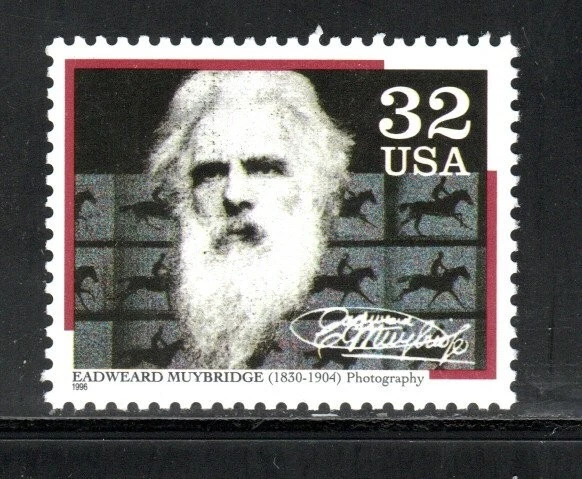 3061 * EDWEARD MUYBRIDGE ~ Pioneros de la comunicación * Sello postal de EE. UU. MNH Foto 1 de 1