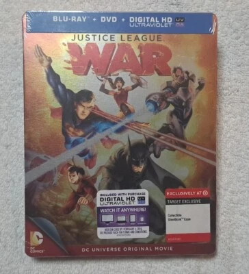 Justice League: War (2014) Target Exclusive Steelbook (Brand New)  - Image 1 of 4