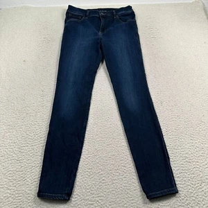 Mott & Bow Jeans Womens 28x30 Mid Rise Skinny Jane Dark Wash Stretch Denim Blue - Picture 1 of 12