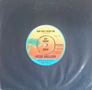 PETER SKELLERN - NOW THAT I NEED YOU DJ COPY UK 1975 7" RARE DEMO PROMO vgc+ - Picture 1 of 2